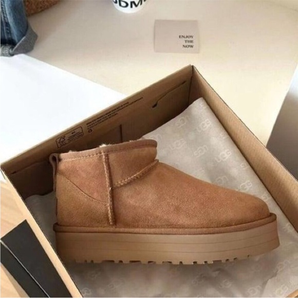 UGG Tan Ankle Boots - Picture 6 of 6